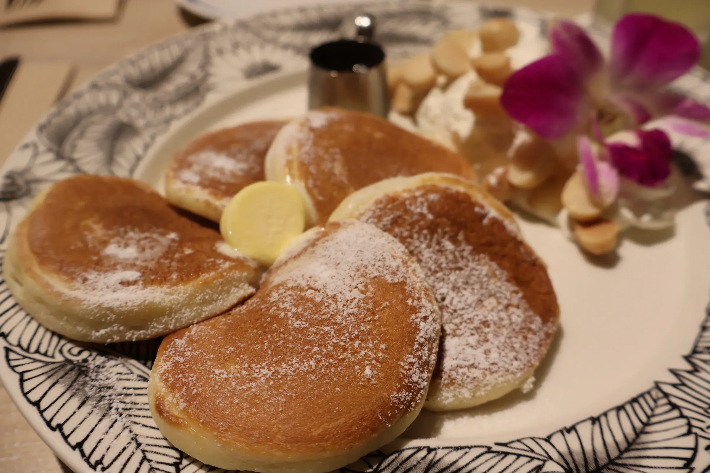 ハイビスカスのパンケーキ